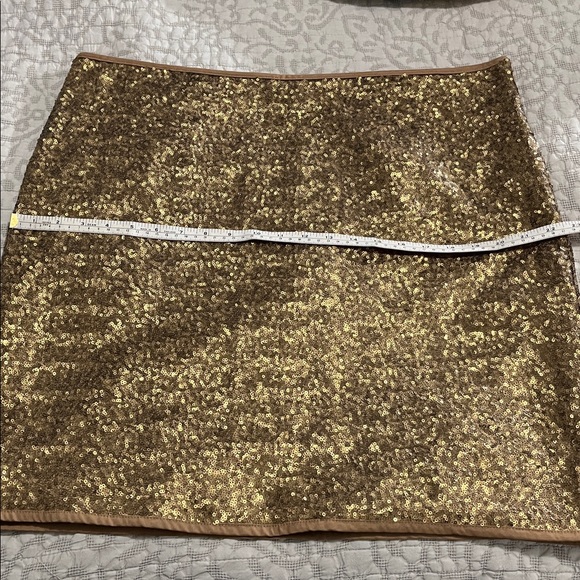 Coppery Gold Sequinned Skirt by Laura Plus 14+ - Picture 4 of 10